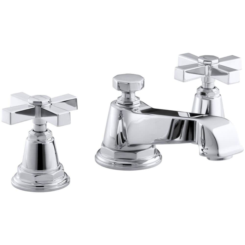 Kohler Pinstripe Grifo de Lavabo de Tres Agujeros Ancho Puro 13132-3A-CP