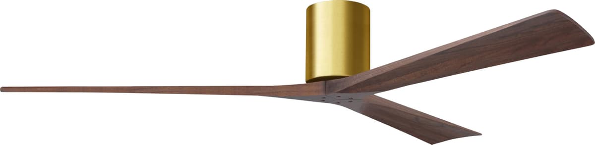 Matthews IR3H-BRBR-WA-72 Irene Ventilador de Techo de Montaje Empotrado 72" con Control Remoto y Control de Pared