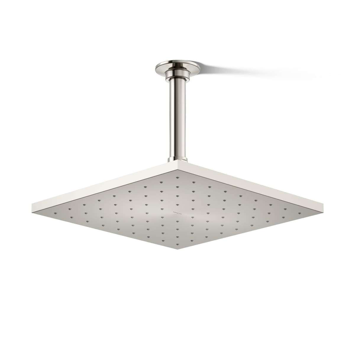 Cabezal de lluvia cuadrado contemporáneo Kohler 13696-SN de 10" monofunción, 2.5 gpm, Níquel pulido vibrante K-13696-SN