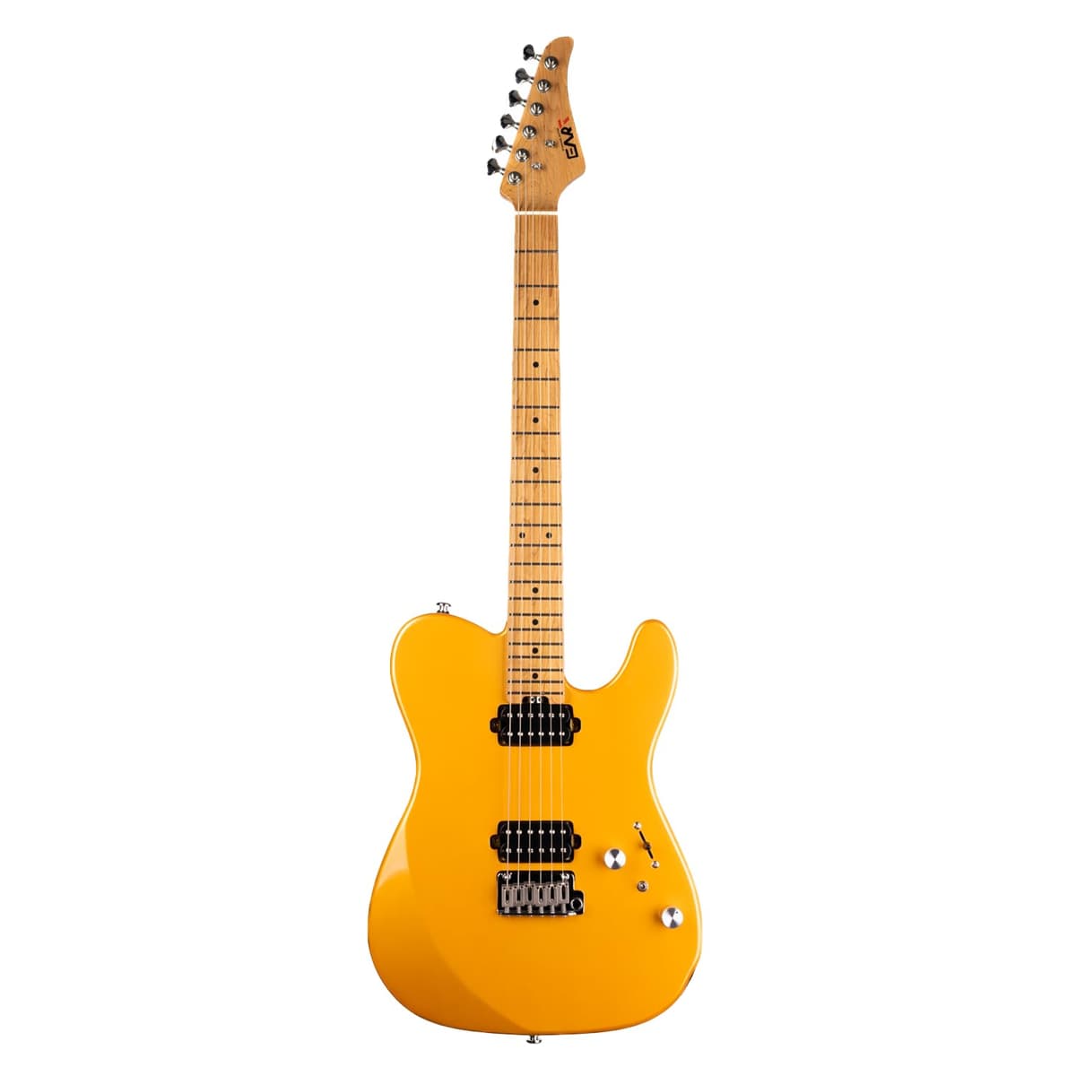 EART TL-380 Guitarra eléctrica cuerpo sólido 6 cuerdas, cuerpo roble mahogany rostizado, mástil maple