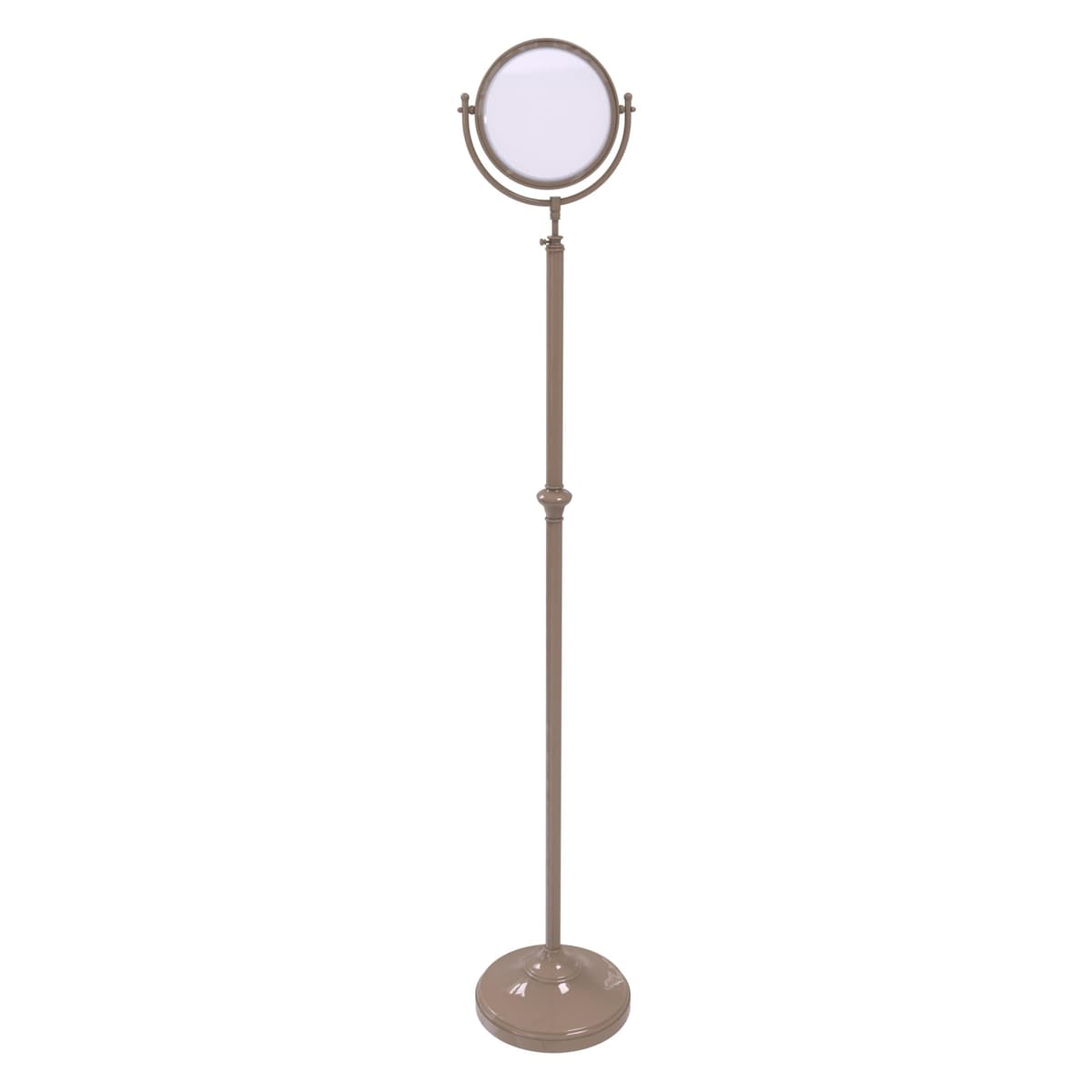 Allied Brass DMF-2/4X Espejo de Piso Ajustable 8" con Aumento 4X, Beige DMF-2/4X-SHB