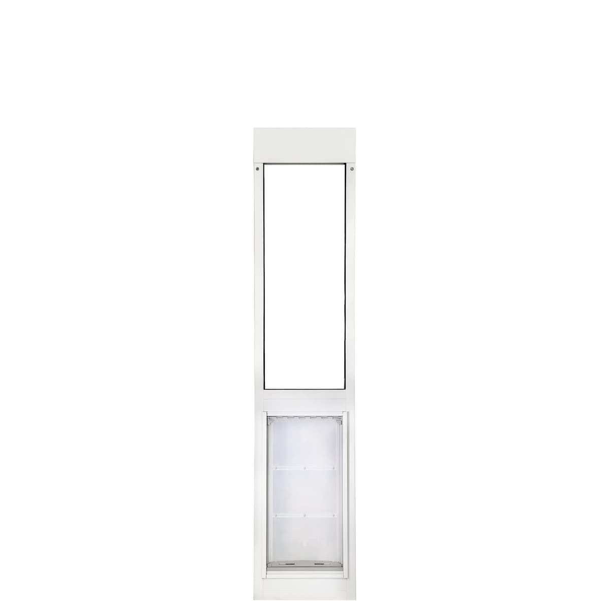 Puerta para Mascotas Endura Flap Thermo Panel de Doble Cristal para Climas Extremos | Solución de Puerta para Mascotas Aislada Premium | Resistente, Segura y Resistente a la Intemperie | Blanca, Aleta XL, 74.75"-77.75" de Altura 01EF-C40XL-1W-3DS
