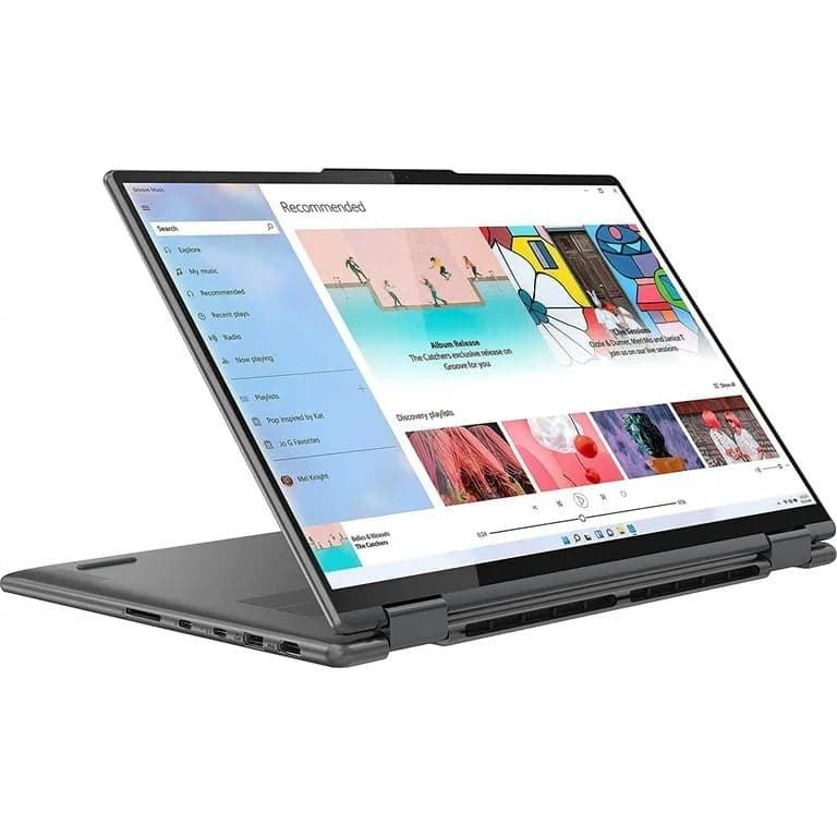 Lenovo Yoga 7 2 en 1 PC portátil con IA (16" FHD+ táctil, AMD Ryzen 7 8840HS (>i7-1355U), 16 GB RAM, 512 GB SSD) para creadores y diseñadores, Windows 11 Pro, gris Yoga 7 2-in-1
