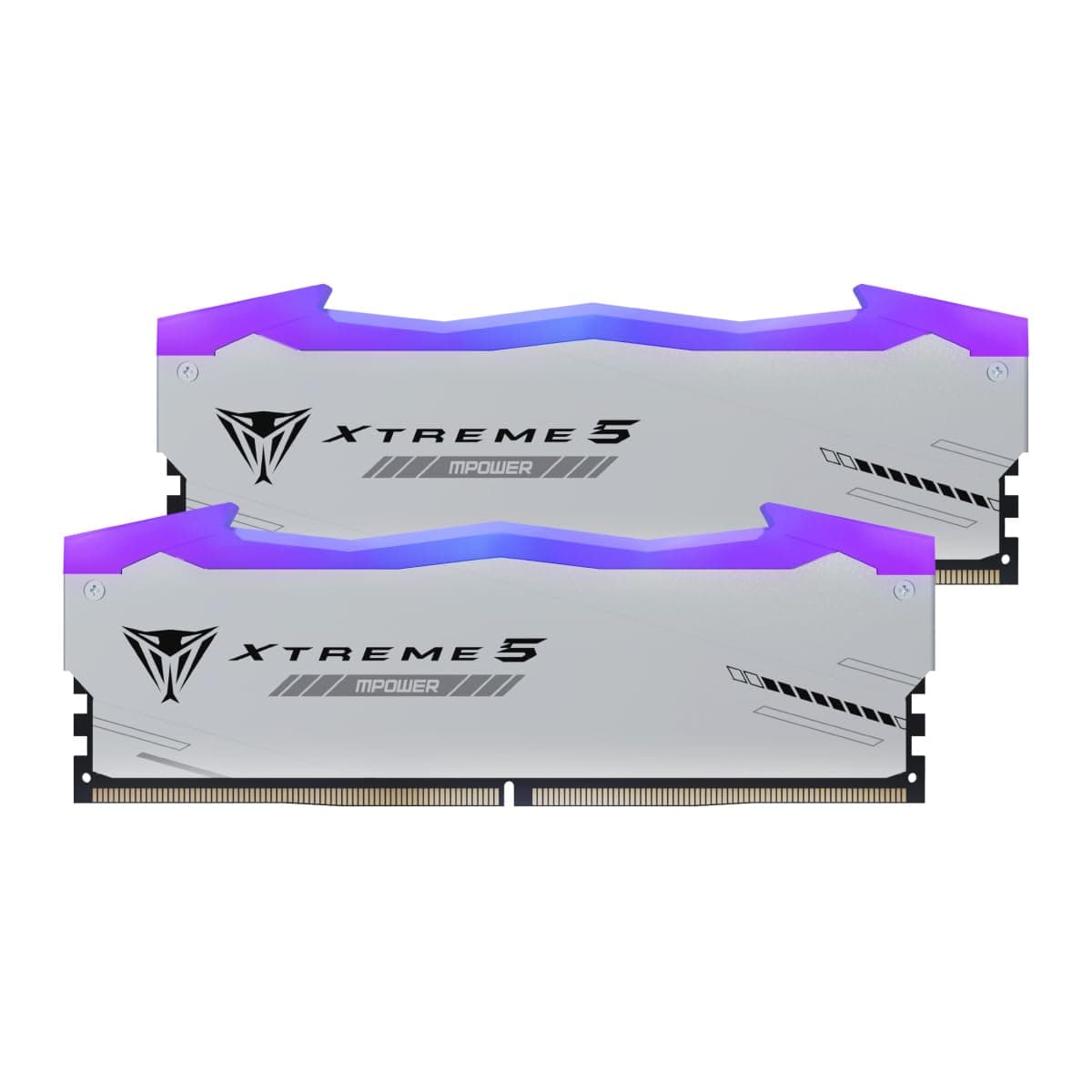 Patriot Memory Viper Xtreme 5 MPOWER DDR5 RGB RAM 32GB (2x16GB) 6400MT/s CL32 1.4V UDIMM Kit de Memoria para Escritorio Gaming Compatible con Intel XMP - PVXR532G64C32KM