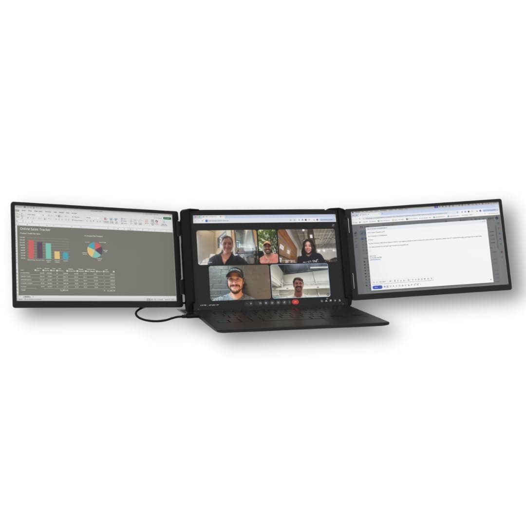 Xebec Tri-Screen 3 Laptop Screen Extender - Dos pantallas 13.3" via un cable USB-C XTS3