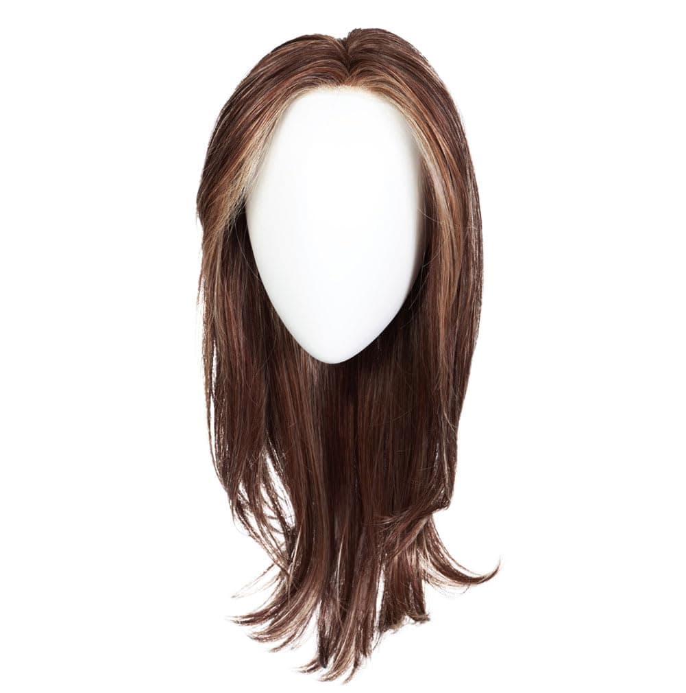 Hair u wear Raquel Welch Dress Rehearsal - Peluca larga con capas emplumadas y base hand-tied, Petite Average, RL4/6 Black Coffee
