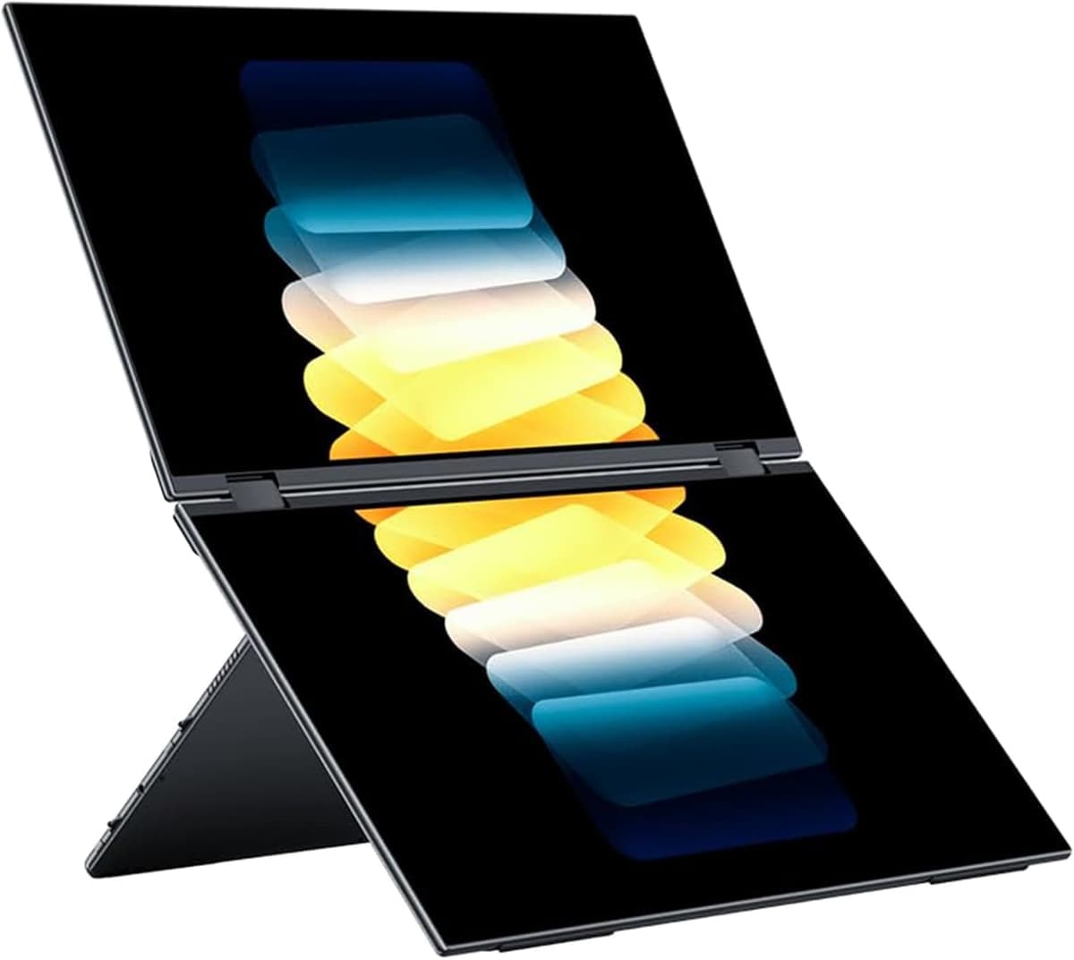 EHOMEWEI X1 Monitor Doble Portátil Plegable 2K, Pantallas de Expansión para Laptop 16" ×2 60Hz 1920×1200 sRGB, 100% DCI-P3 HDR para Trabajo/Juegos/Viajes, Compatible con Móvil/Switch/Windows macOS X1 (16" No Touch 1920*1200)