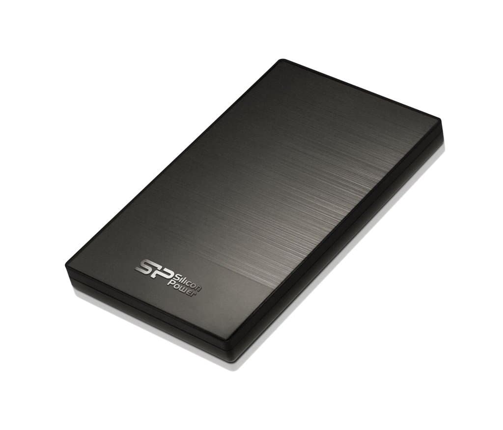 Disco Duro Portátil Silicone Power 2TB USB 3.0/2.0 Compatible Diseño Metálico Diamante D05 SP020TBPHDD05S3T 4712702635577