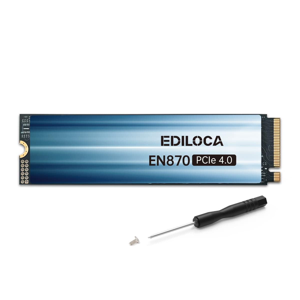 Ediloca SSD NVMe M.2 2280 PCIe Gen4 x4 4TB - Hasta 7300MB/s, Caché SLC Dinámico, Compatible con PS5 para Gaming PC Laptop (EN870)