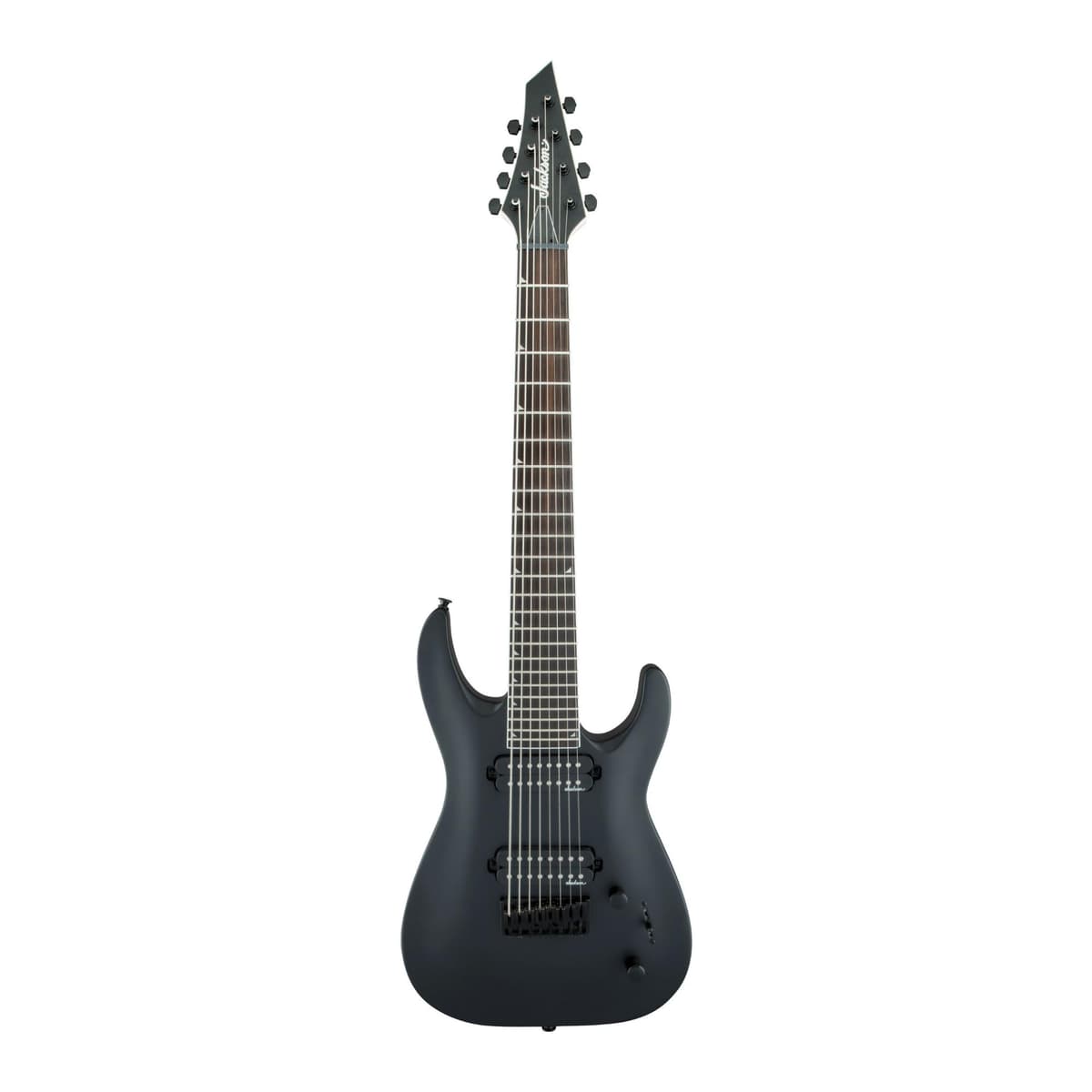 Jackson Serie JS Dinky JS32-8 - Negro Satinado con diapasón de amaranto 2910114568