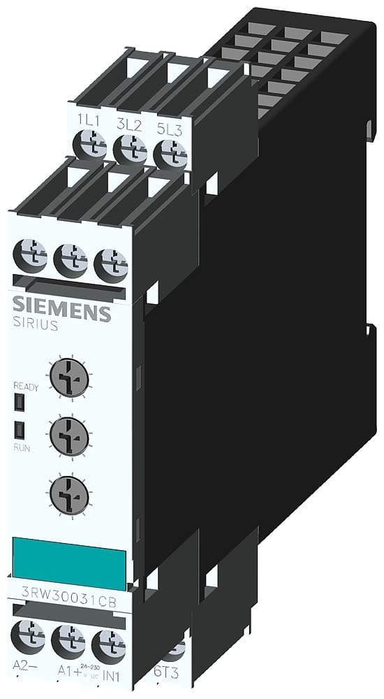 Soft starter Siemens 3RW30031CB54,200-400V operación, 24-230V control
