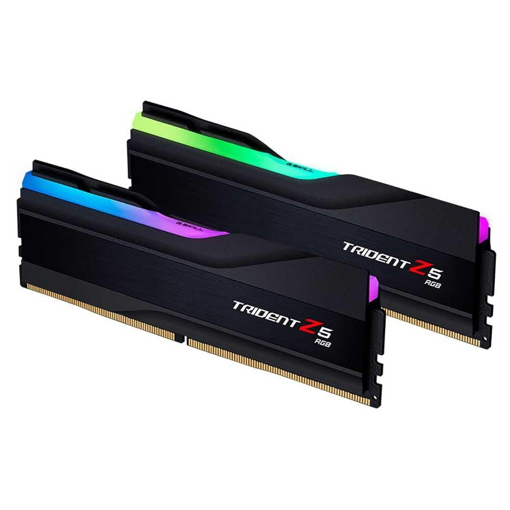 G.SKILL Trident Z5 RGB DDR5 64GB (2x32GB) 6000MT/s CL30-40-40-96 Intel XMP 3.0 Matte Black F5-6000J3040G32GX2-TZ5RK