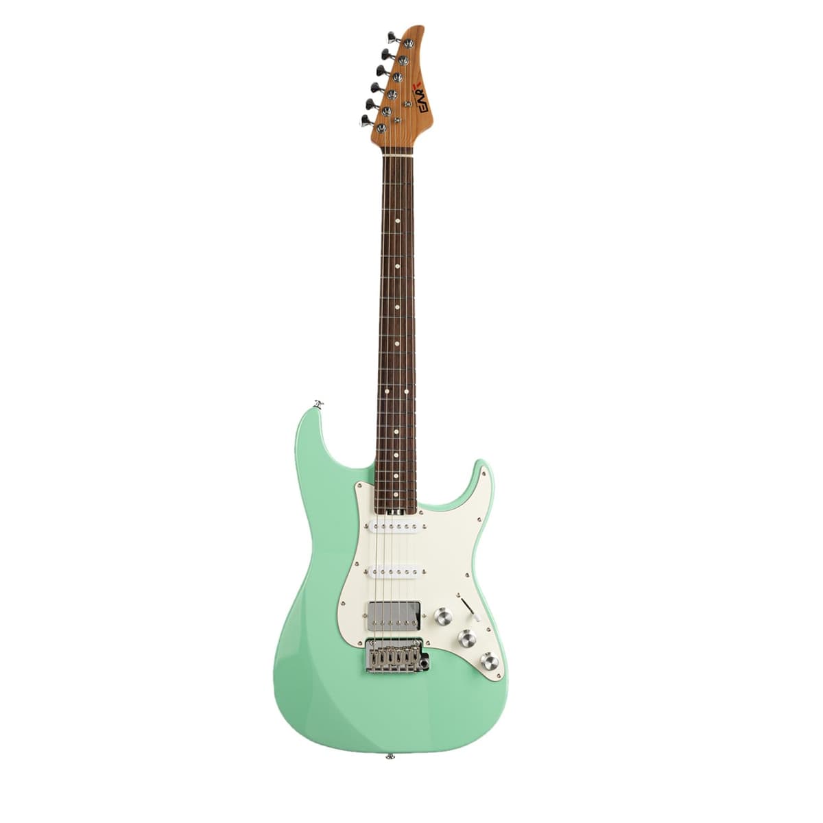 EART CP.1 Guitarra Eléctrica 6 Cuerdas HSS con Mástil de Maple Tostado