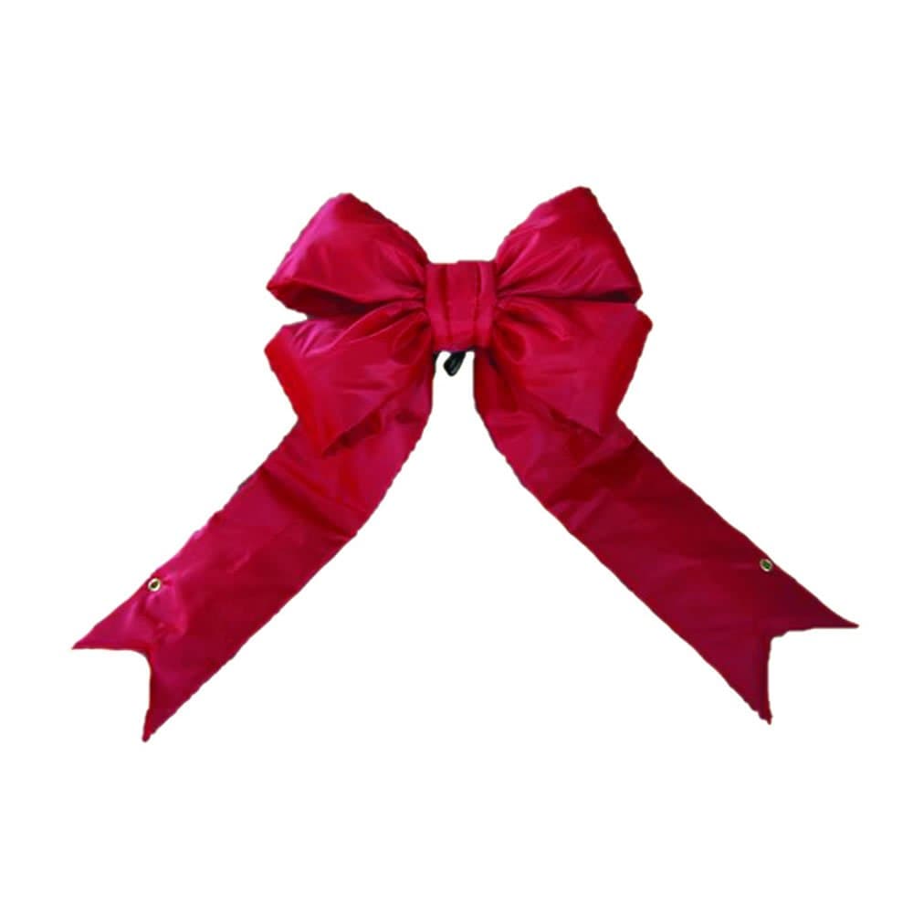 Vickerman L130360 Moño Grande Decorativo Rojo 60" Nylon