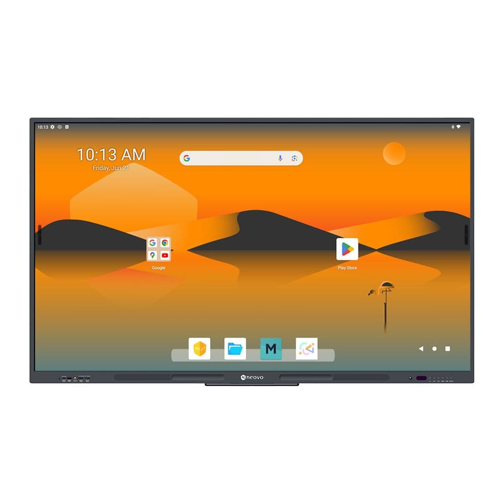 AG Neovo Meetboard 4 Pizarra interactiva 65" 4K Android 13, 40 puntos táctiles, OPS Ready I654A0