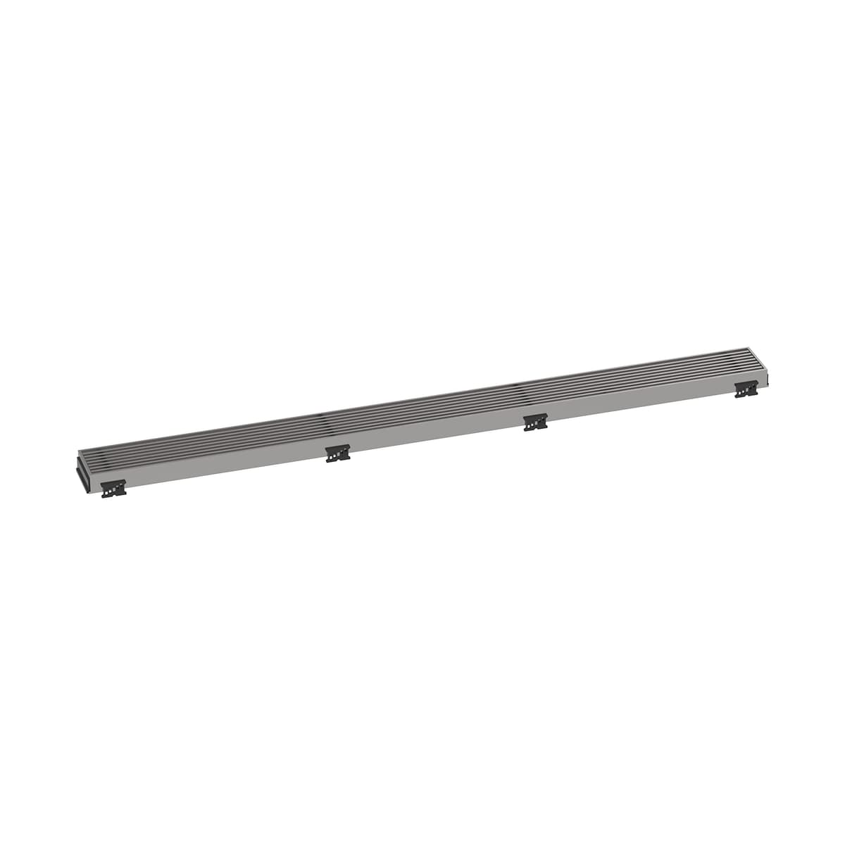 hansgrohe RainDrain Match Boardwalk Rejilla Lineal para Dreno de Ducha 35 1/4" con Marco Ajustable, Acero Inoxidable Cepillado 56121801
