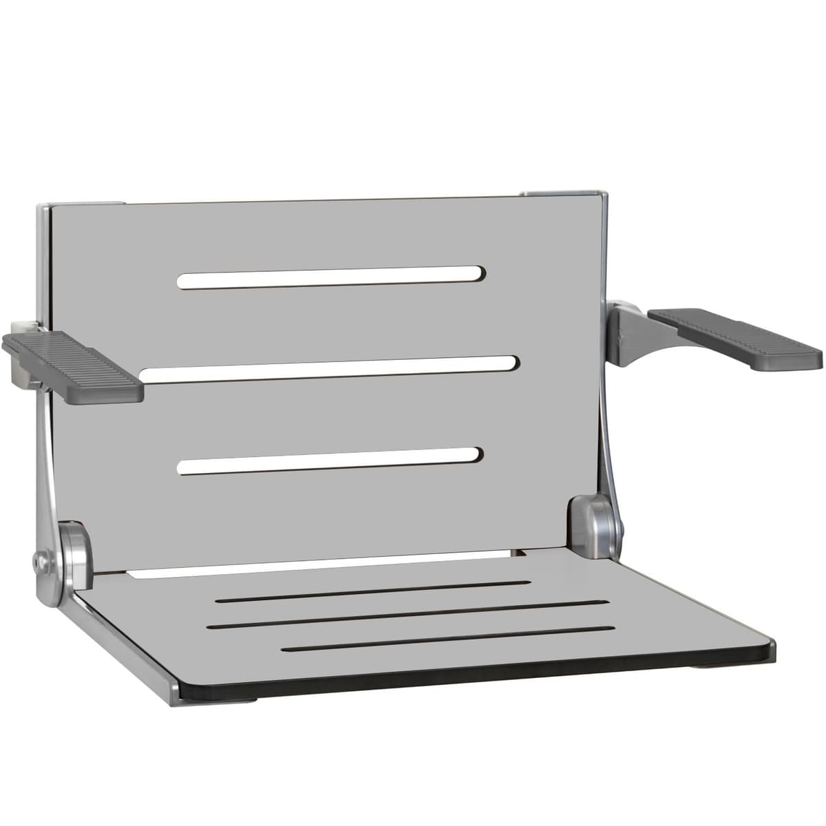 Seachrome Silhouette Comfort Folding Shower Bench - Grey (SHAFAR-185155-PGS-S-SL-Sl)