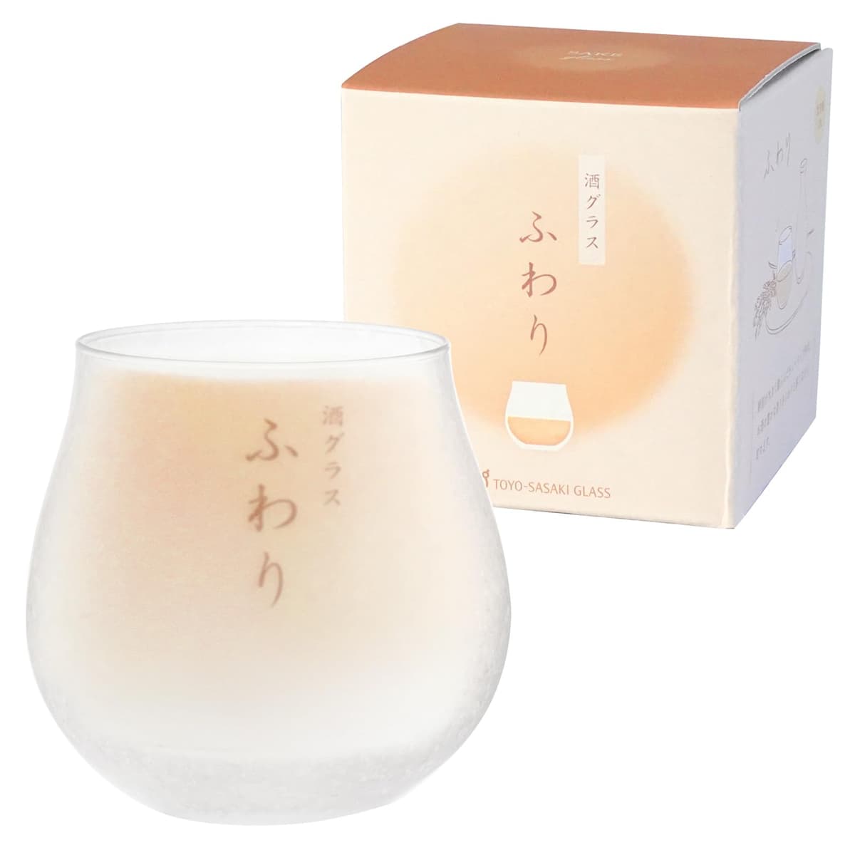 東洋佐々木ガラス Vasos para sake Toyo Sasaki B-00317-612 "Fluffy" 230 ml, juego de 72, hechos en Japón