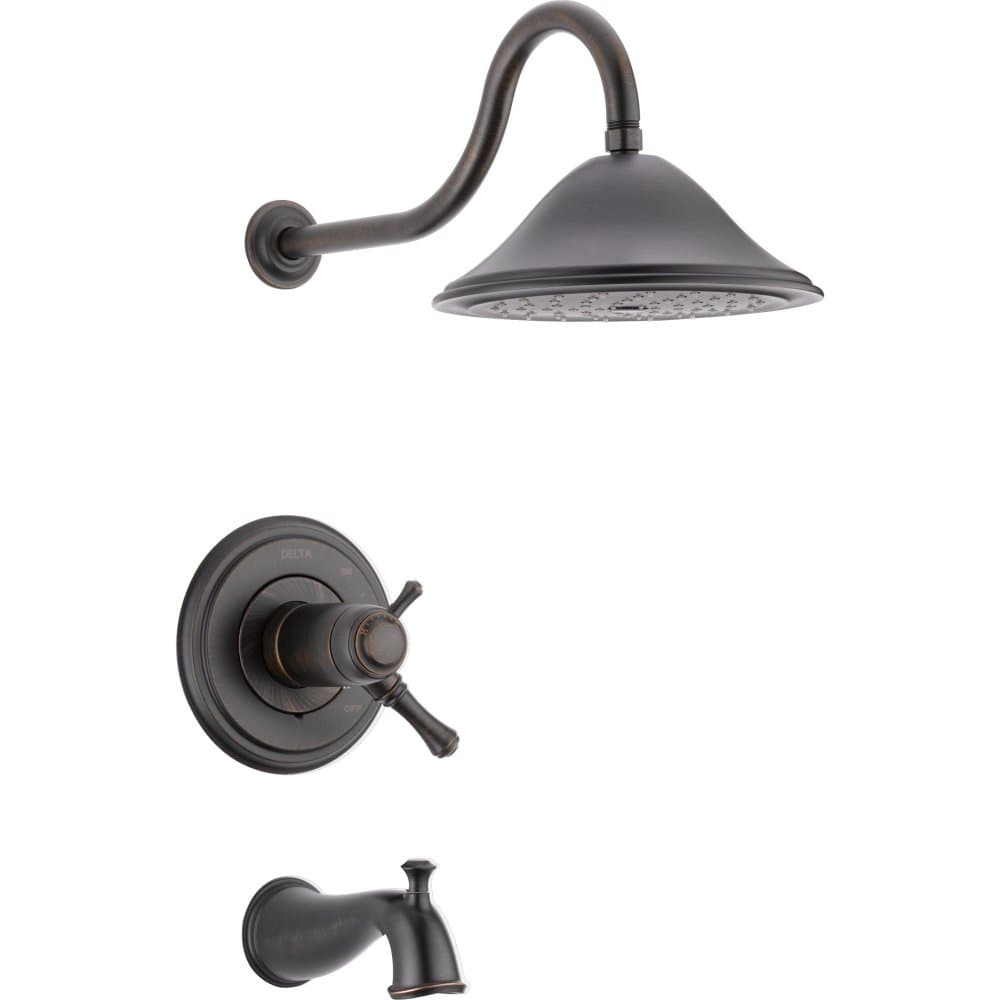 Delta T17T497-RB Cassidy MultiChoice Tub & Shower Trim, Venetian Bronze
