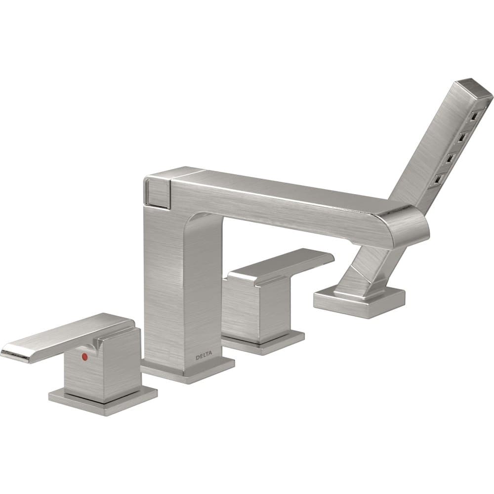 Delta Ara grifo para tina tipo Roman con ducha manual T4767-SS (trim sólo)
