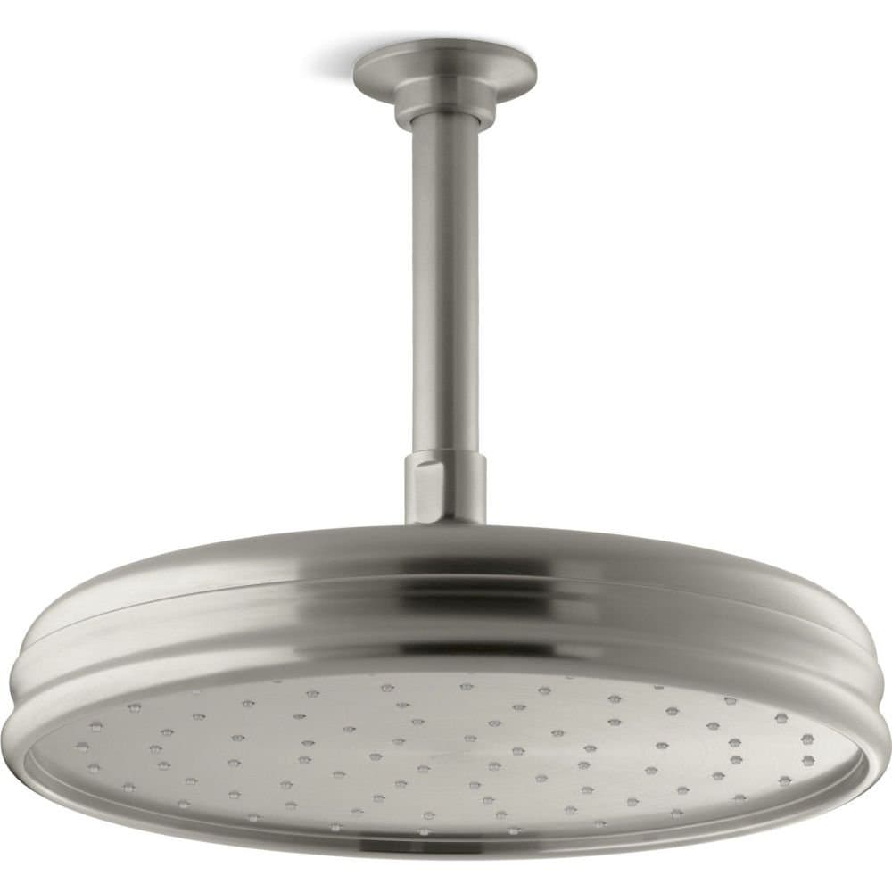 Kohler K-13693-BN cabezal de lluvia tradicional 10", 2.5 gpm, Vibrant níquel cepillado