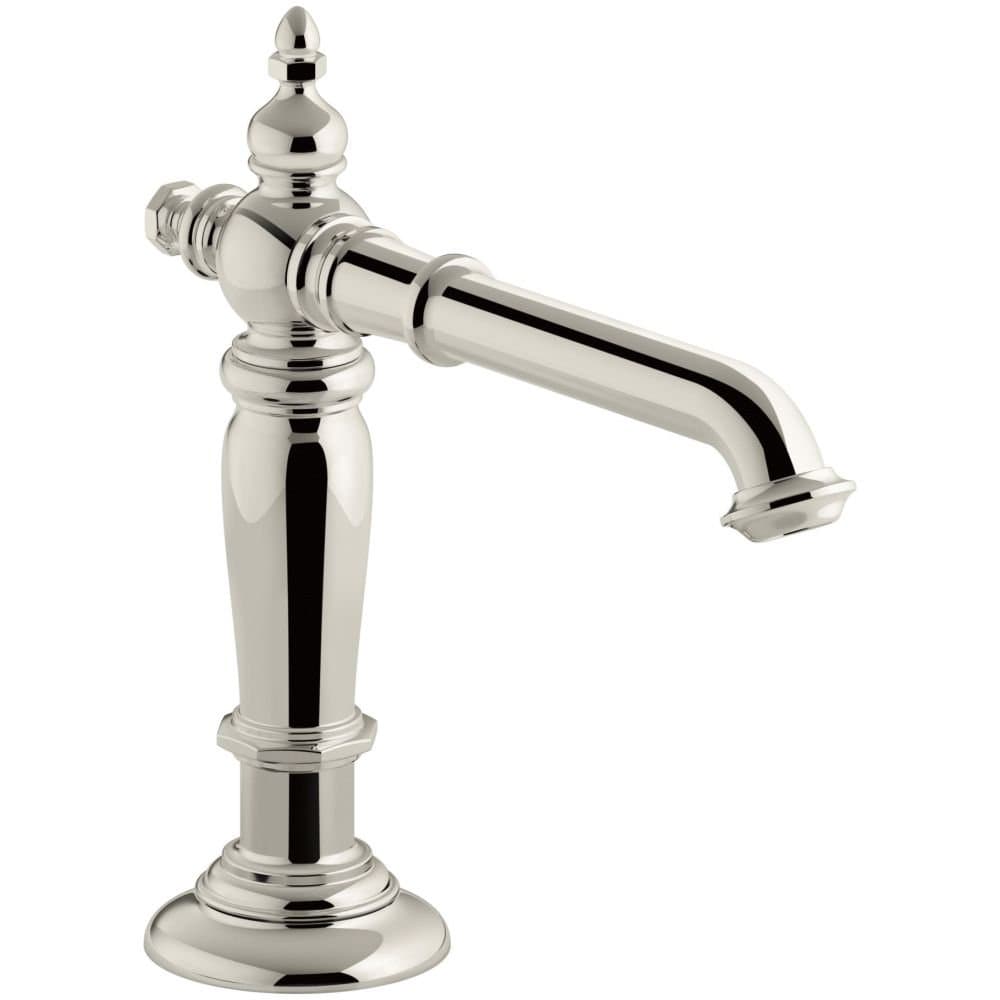 Kohler 72760-SN Artifacts Spout con diseño de columna - Vibrant Polished Nickel