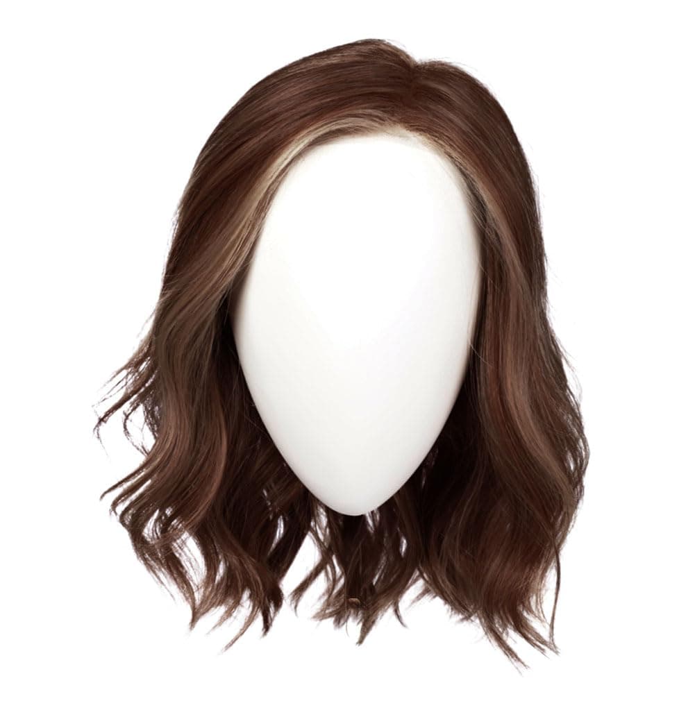 Hair u wear Raquel Welch Simmer Elite capas medias con base liviana anudada a mano, talla estándar - RL4/6 Black Coffee