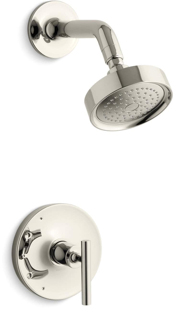 Kohler TS14422-4-SN Purist Rite-Temp con manija palanca y regadera 2.5 gpm