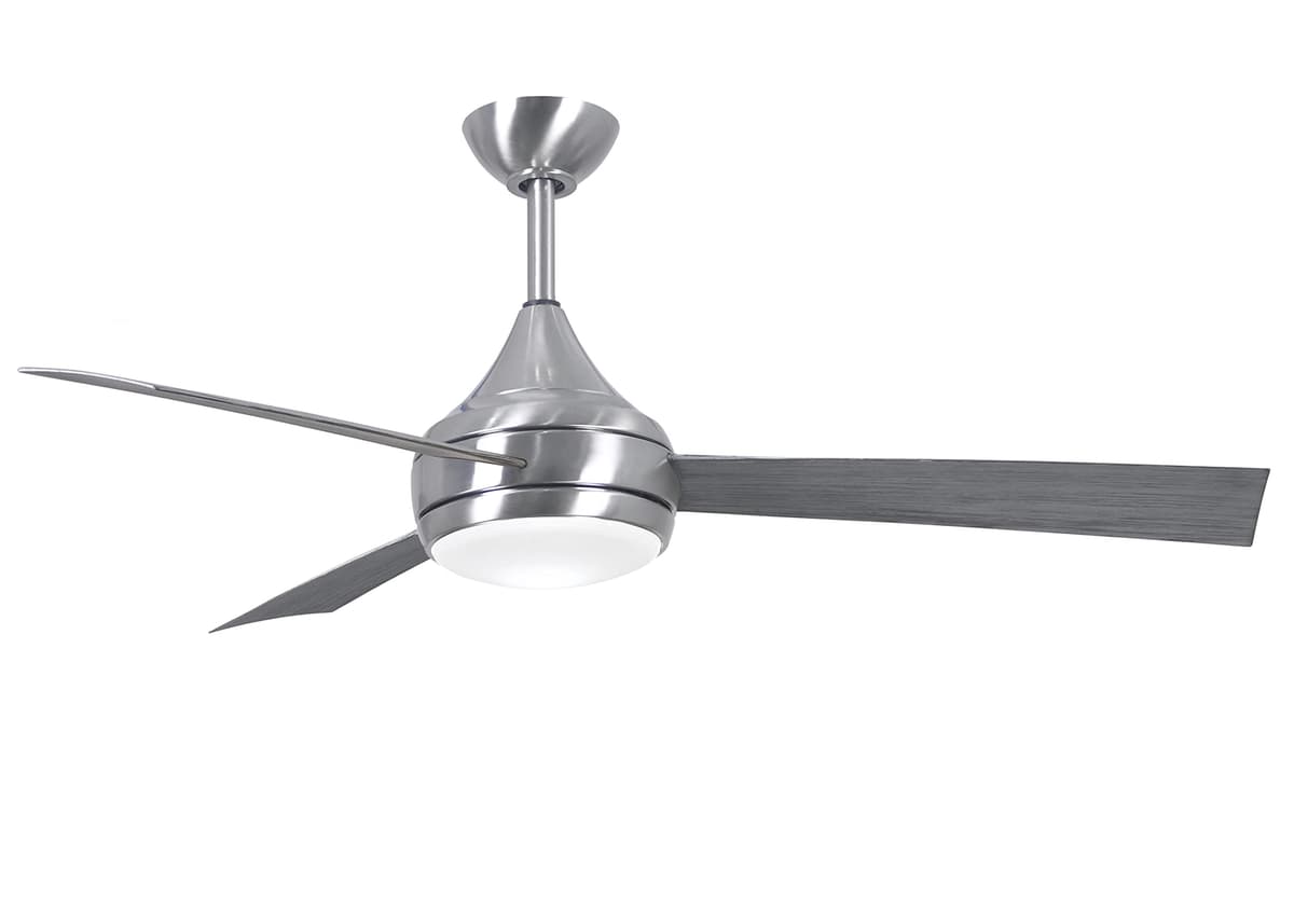 Matthews Donaire Ventilador de techo 52" MARINO en acero 316 con luz LED y control remoto DA-BS-BW