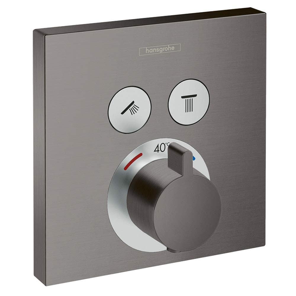 Hansgrohe ShowerSelect Empotrado 2 Funciones, Brushed Black Chrome 15763340