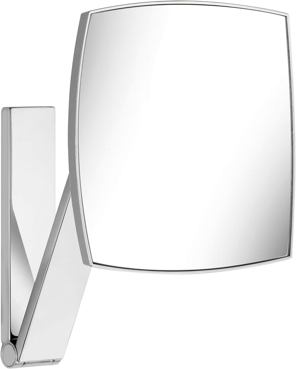 Keuco 17613010000 Espejo cosmético de pared cuadrado 5x, plateado