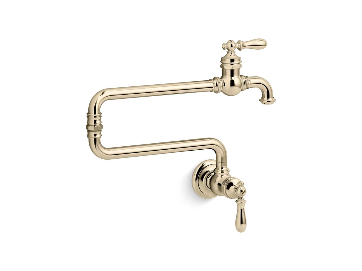 KOHLER Artifacts 99270-AF grifo llenapotes mural, Vibrant French Gold