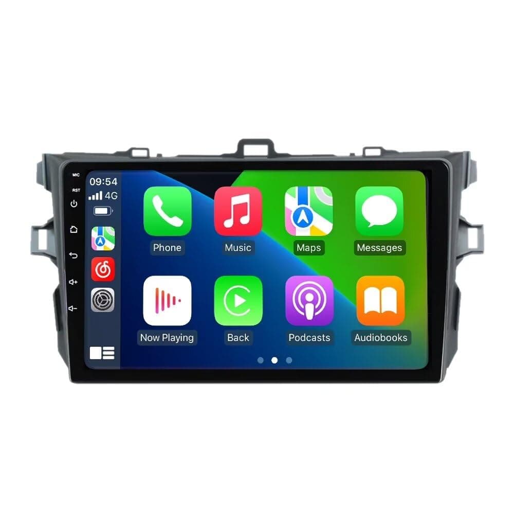 Radio estéreo Biorunn 9" para Toyota Corolla 2009-2012 con Android, CarPlay y Android Auto