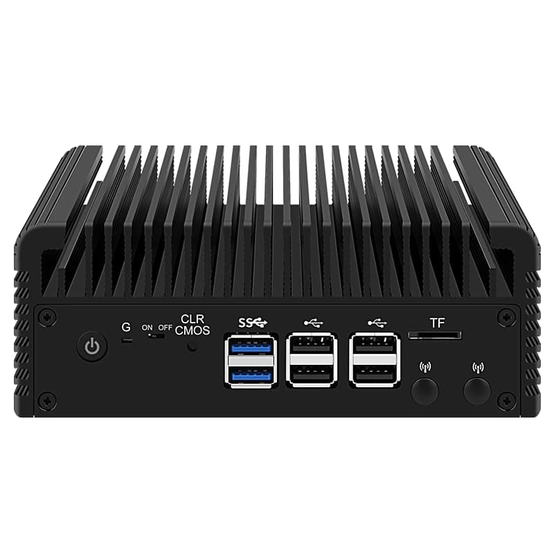 CWWK Firewall Mini PC N100 - Intel N Series, DDR5 32GB, 512GB NVMe, 4x 2.5GbE, OPNsense