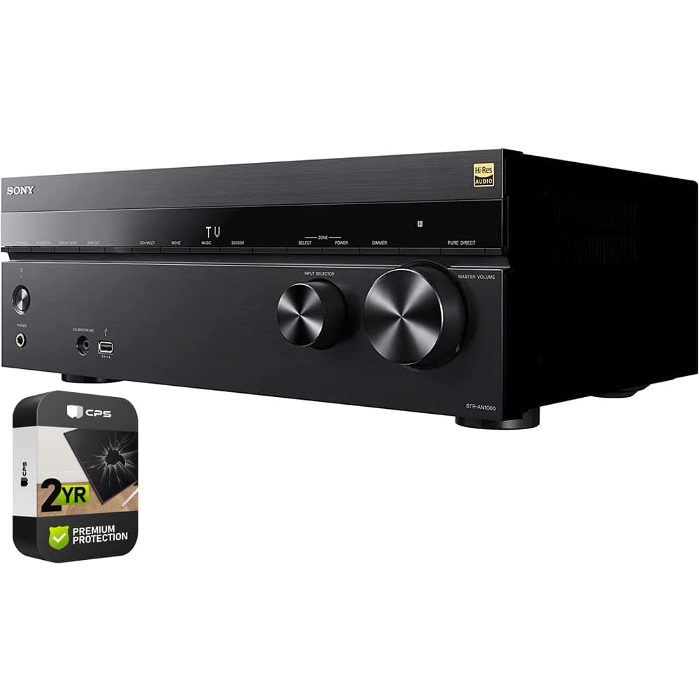 Sony STR-AN1000 7.2 Channel Home Theater 8K A/V Receiver (Renewed) - Bundle con Protección CPS 2 años FBACRTE99SNSTRAN1000