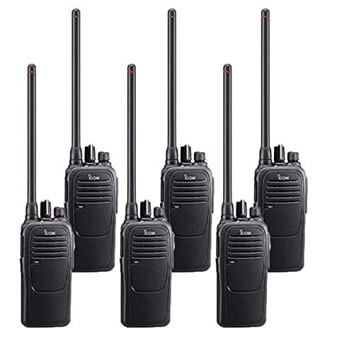 Paquete de 6 Icom IC-F1000 Radios VHF Analógicas PREPROGRAMADAS