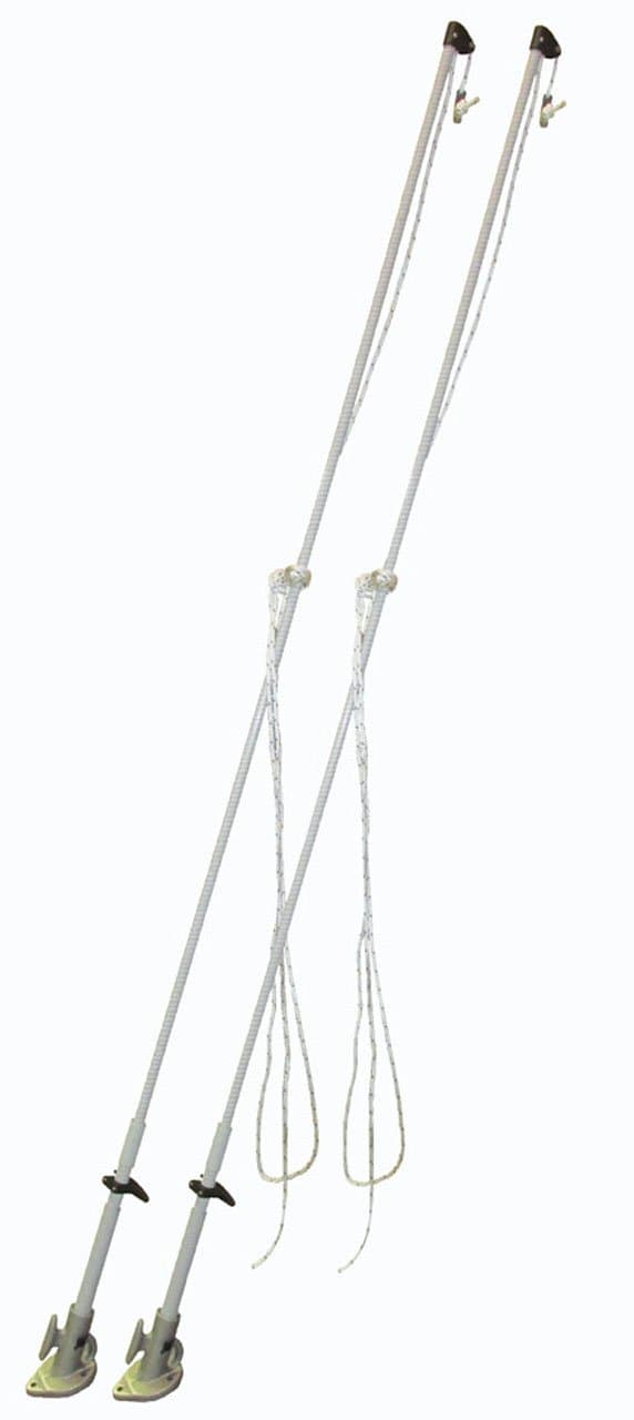 Dock Edge Juego de 2 varas de amarre Premium Mooring Whip, 16' para embarcaciones hasta 33' o 20,000 lbs DE3800F