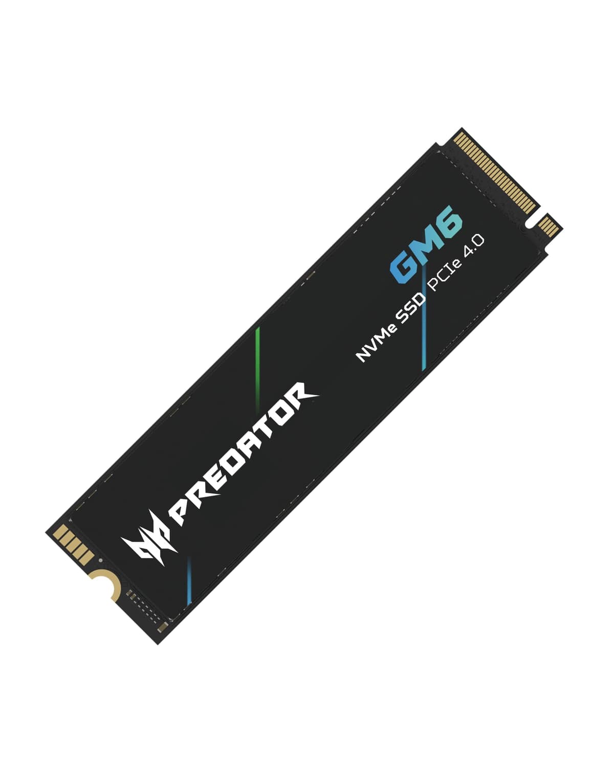 acer Predator GM6 SSD de 2TB, M.2 2280 PCIe Gen4x4 NVMe 2.0, hasta 7200 MB/s, HMB+SLC, disipación térmica de grafeno, unidad de estado sólido interna para laptop, desktop y PS5 - BL.9BWWR.134