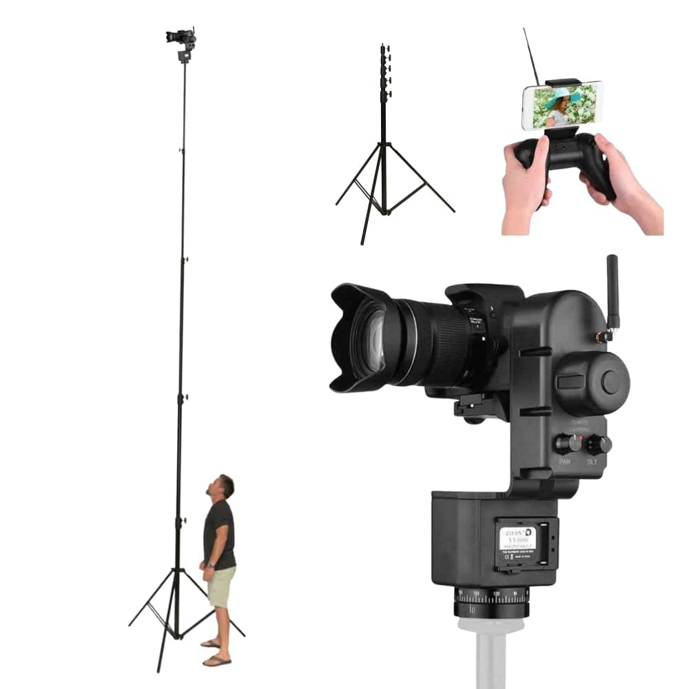 Glide Gear TST20COMBO Tripod Mast 20 ft de Aluminio con PTH 360 Motorizado