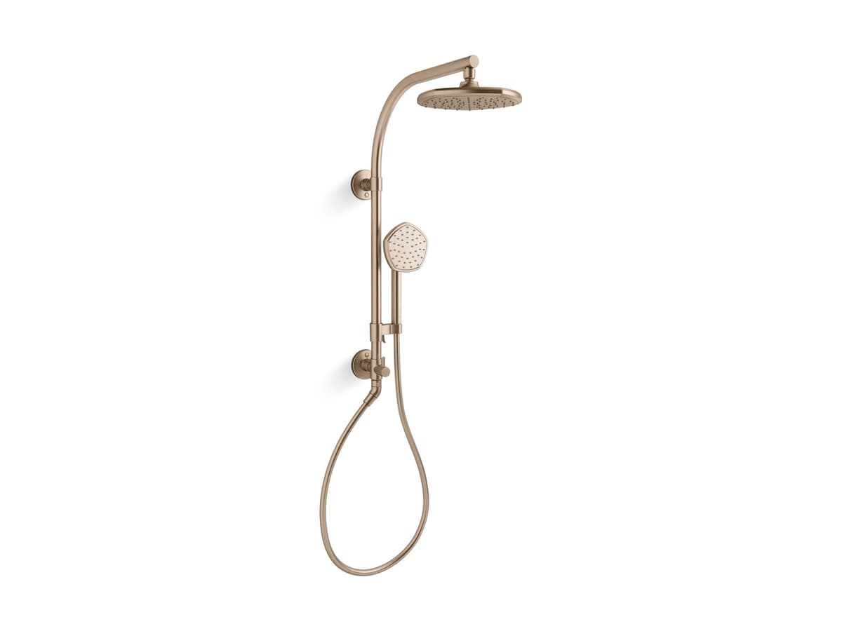 KOHLER OCCASION HydroRail-R Set K-27118-G-BV, columna de ducha 1.75 GPM, Vibrant Brushed Bronze