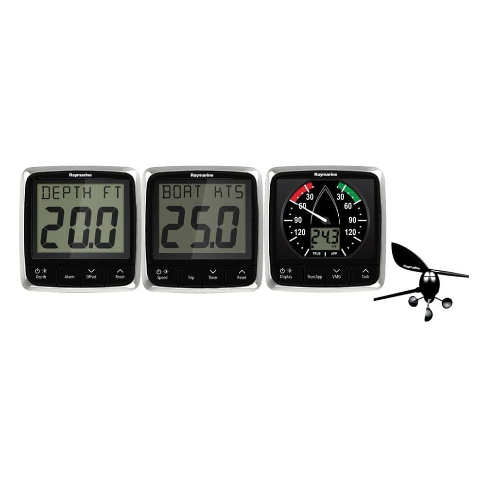 Raymarine i50/i60 Sistema de Viento, Velocidad y Profundidad Pack Transductor E70153