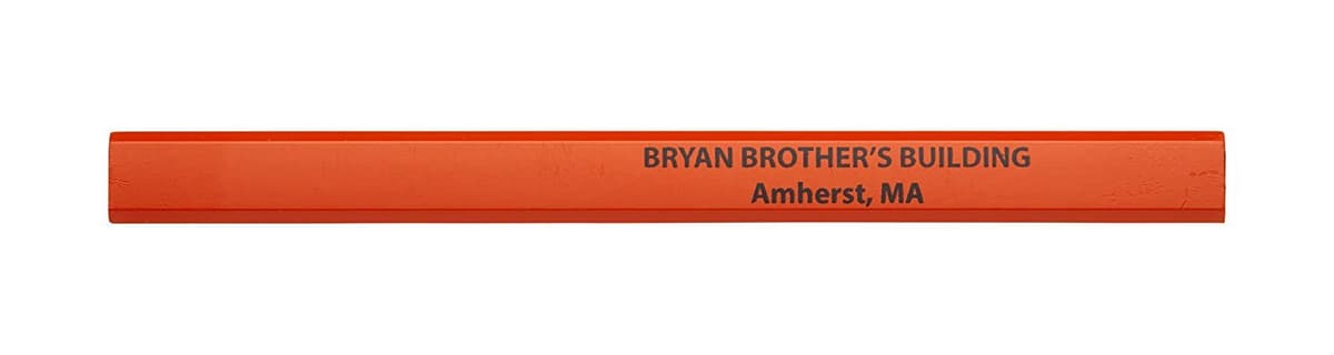 Pencil Guy - Carpenter Pencils personalizables, caja x1000 Naranja CP-OR-1000