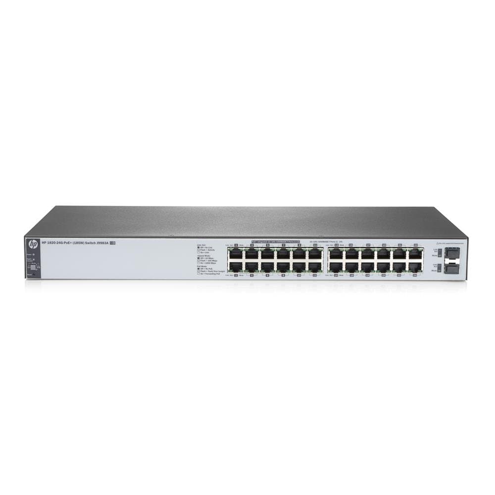 Aruba a Hewlett Packard Enterprise company 1820-24G-PoE+ Switch 185W J9983A