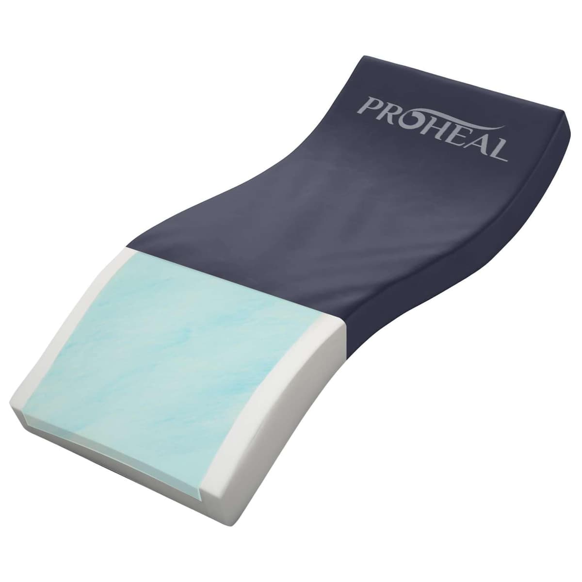 Colchón hospitalario de espuma con gel ProHeal 42 x 80 x 6" con infusión de gel y cubierta resistente a fluidos 00810068982428