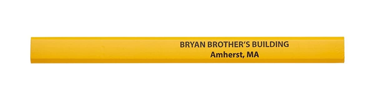 Pencil Guy - Carpenter Pencils personalizables, caja x1000 Amarillo CP-YE-1000