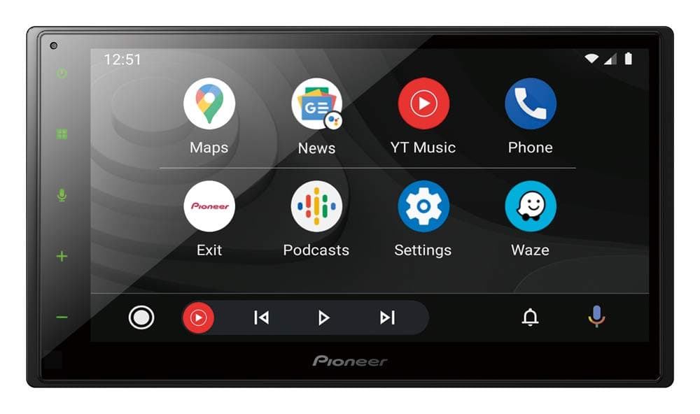 Pioneer SPH-DA160DAB-AN 6.8" Reproductor 2-DIN con Apple CarPlay, Android Auto, DAB+ y Bluetooth, incluye antena DAB