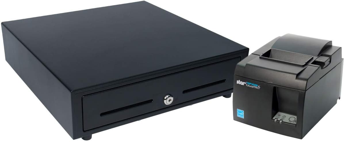 Star Micronics TSP143IIIW Bundle Wi-Fi con impresora térmica y caja registradora 16" x 16" (5 billetes/8 monedas) 37968300