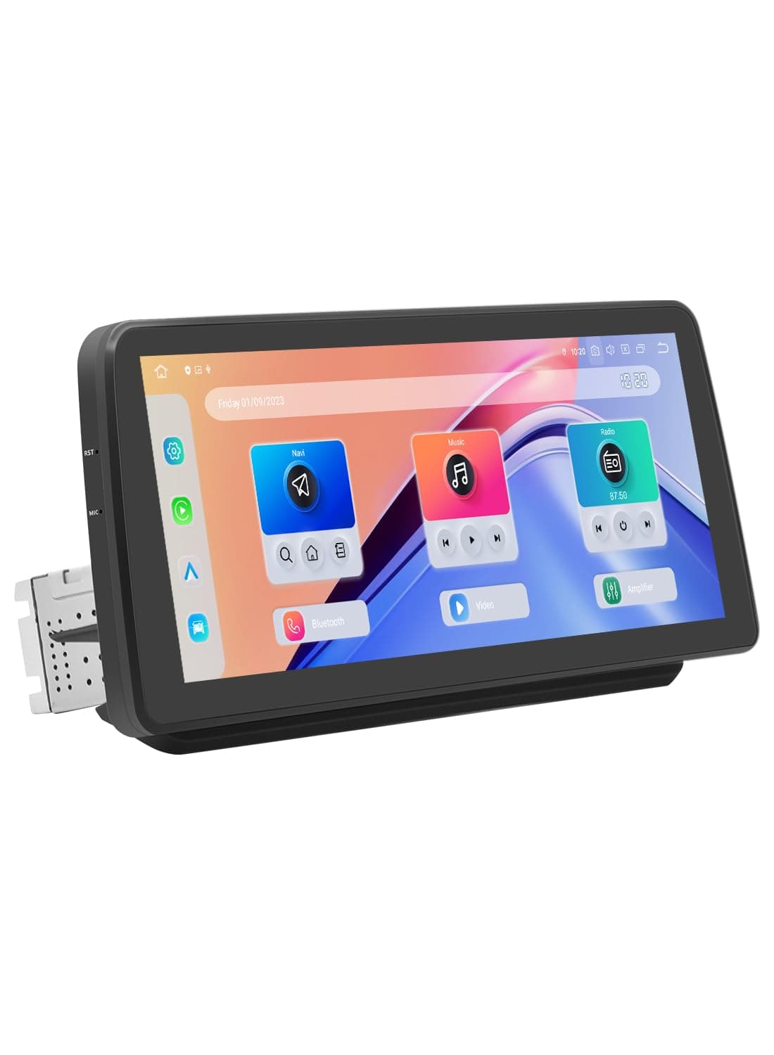 Dasaita 12.3" Estéreo para Auto para Toyota RAV4 2019-2022, Android 13, CarPlay/Android Auto Inalámbrico, 6GB+64GB, 2K QLED