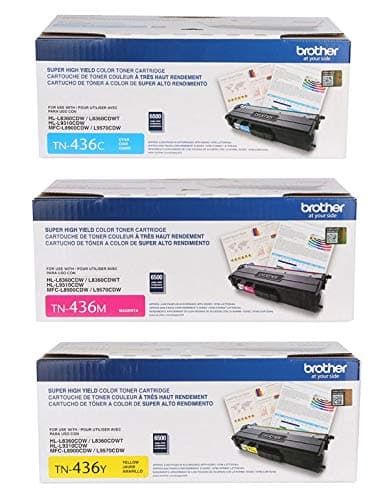 Brother TN436CMY Juego de tóner original Cyan, Magenta y Yellow - Super High Yield