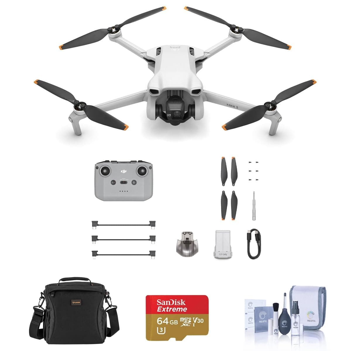 DJI Mini 3 Drone con RC-N1 y Accesorios (Bundle) CP.MA.00000584.01 K1